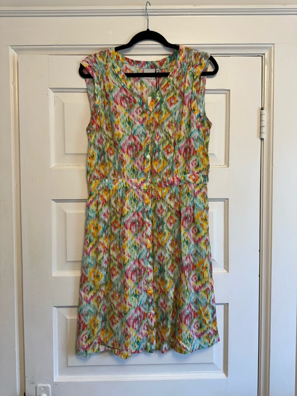 ICHI  Multicolor Ikat Print Dress